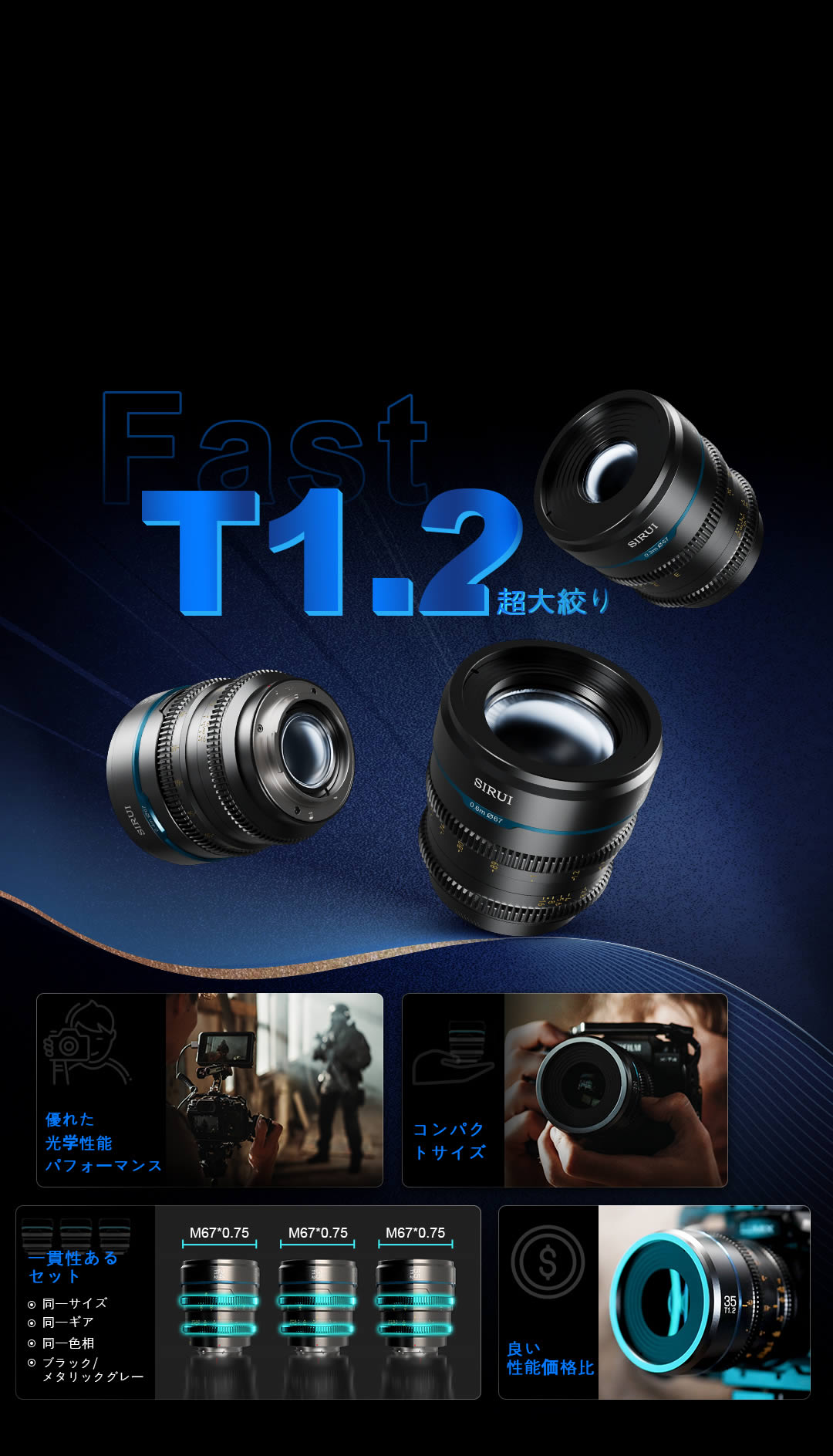 夜行者S35 T1.2カメラレンズ