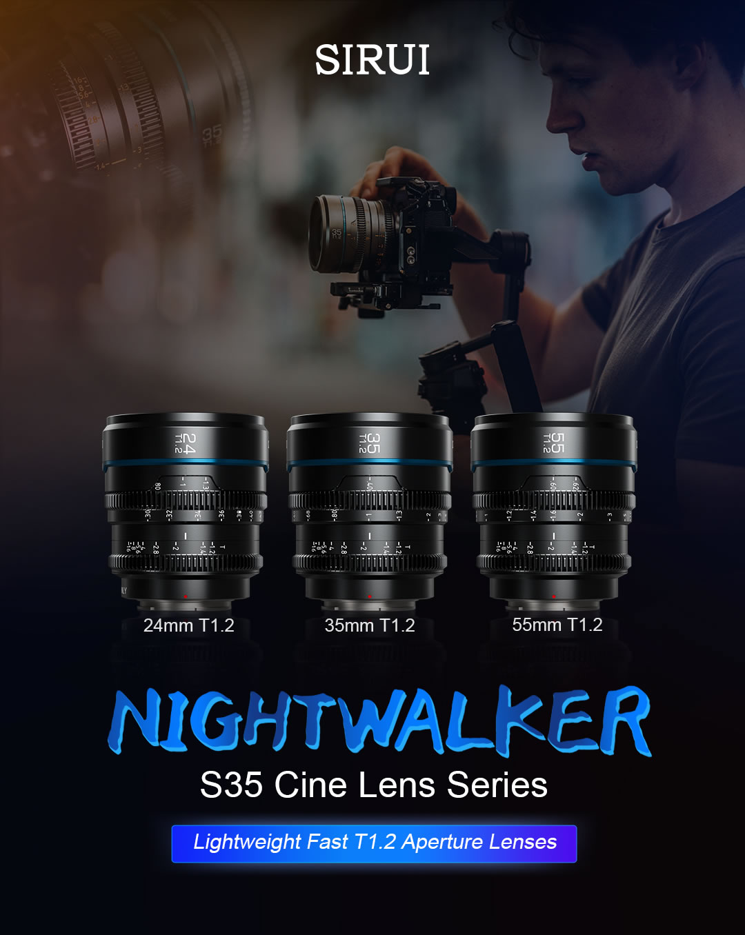 Night Walker T1.2 cine lens Series